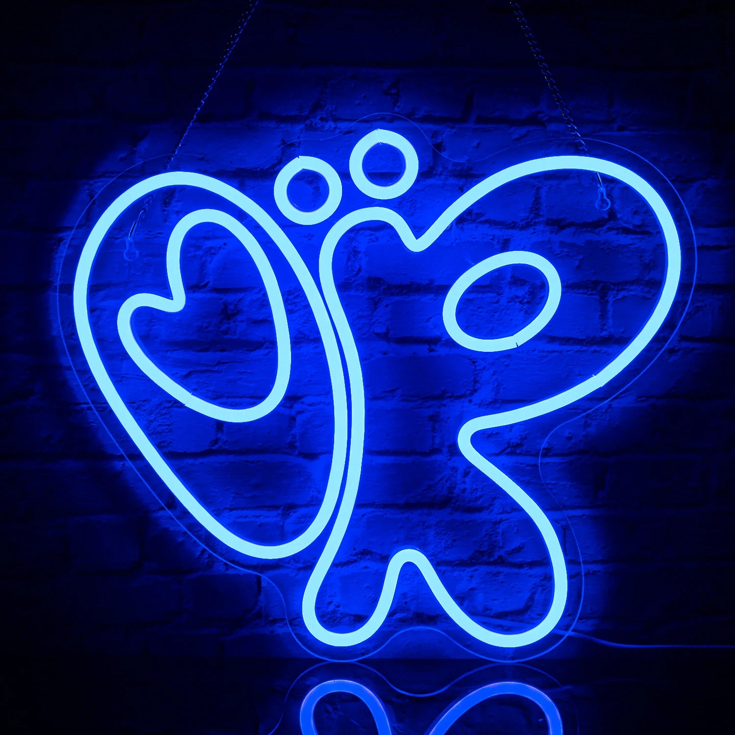 A vibrant handmade LED neon sign depicting a stylized snail with a spiral shell.