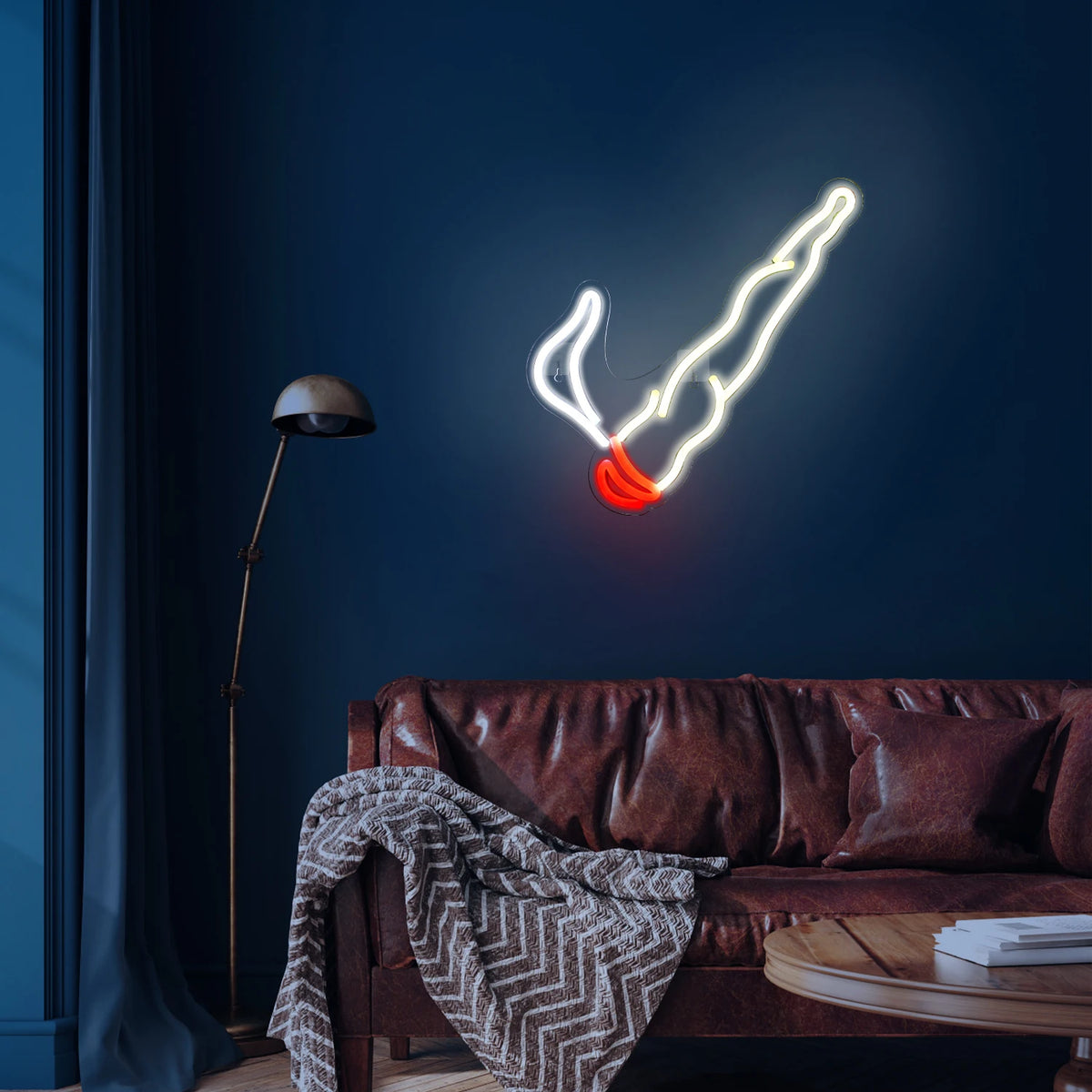 Rookmotief – LED-neonbord (5 V USB)