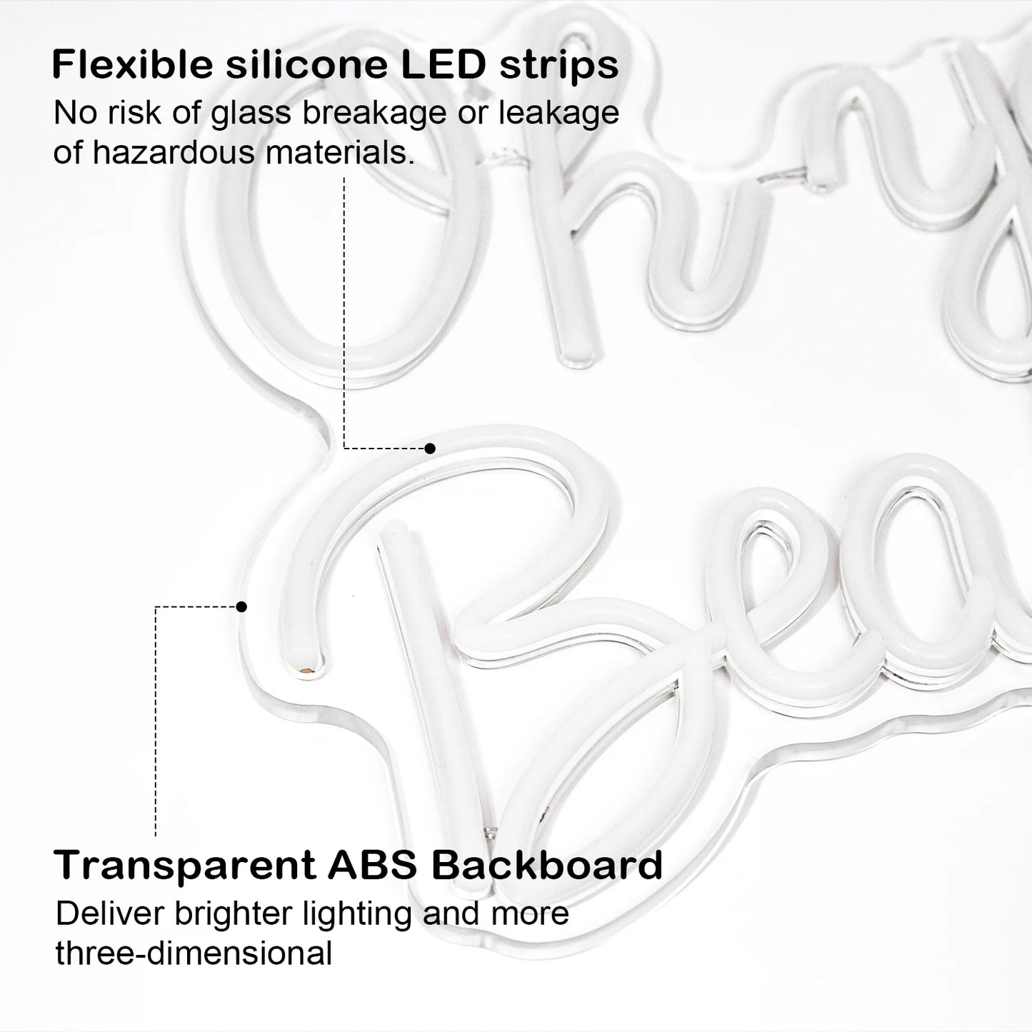 Oh You Beauty 5V USB LED Neon Sign - Budget Friendly