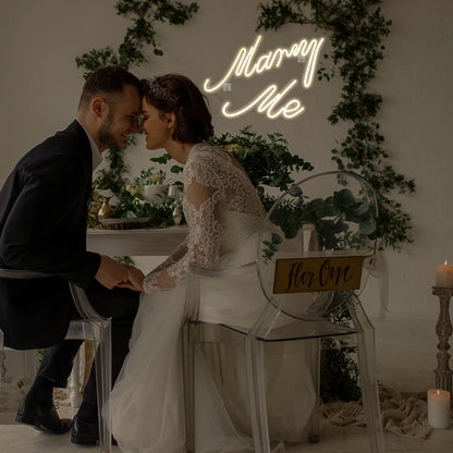 Marry Me 5V USB LED Neon Sign - Budget Friendly