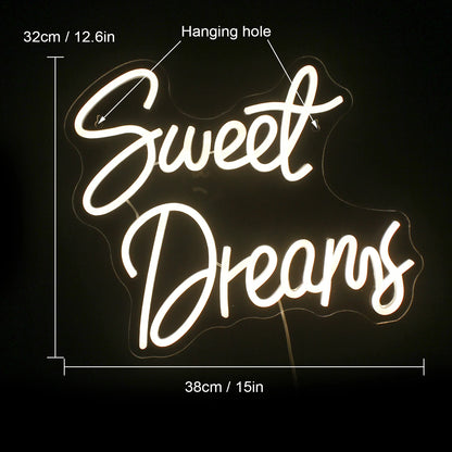 Sweet Dreams 5V USB LED Neon Sign - Budget Friendly