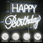 Happy Birthday – LED-neonbord (5 V USB)