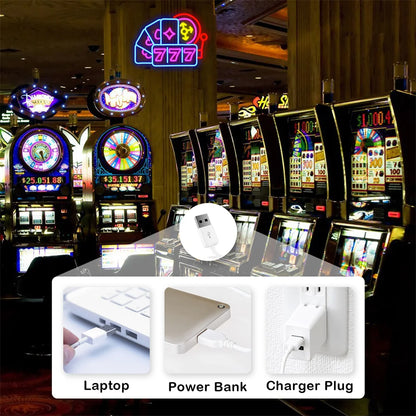 Luck 777 5V USB LED Neon Sign - Budget Friendly