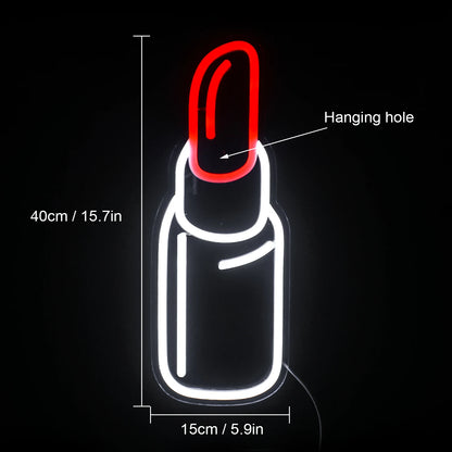 Lipstick 5V USB LED Neon Sign - Budget Friendly
