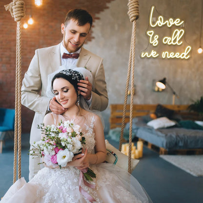 Love is all we need 5V USB LED Neon Sign - Budget Friendly