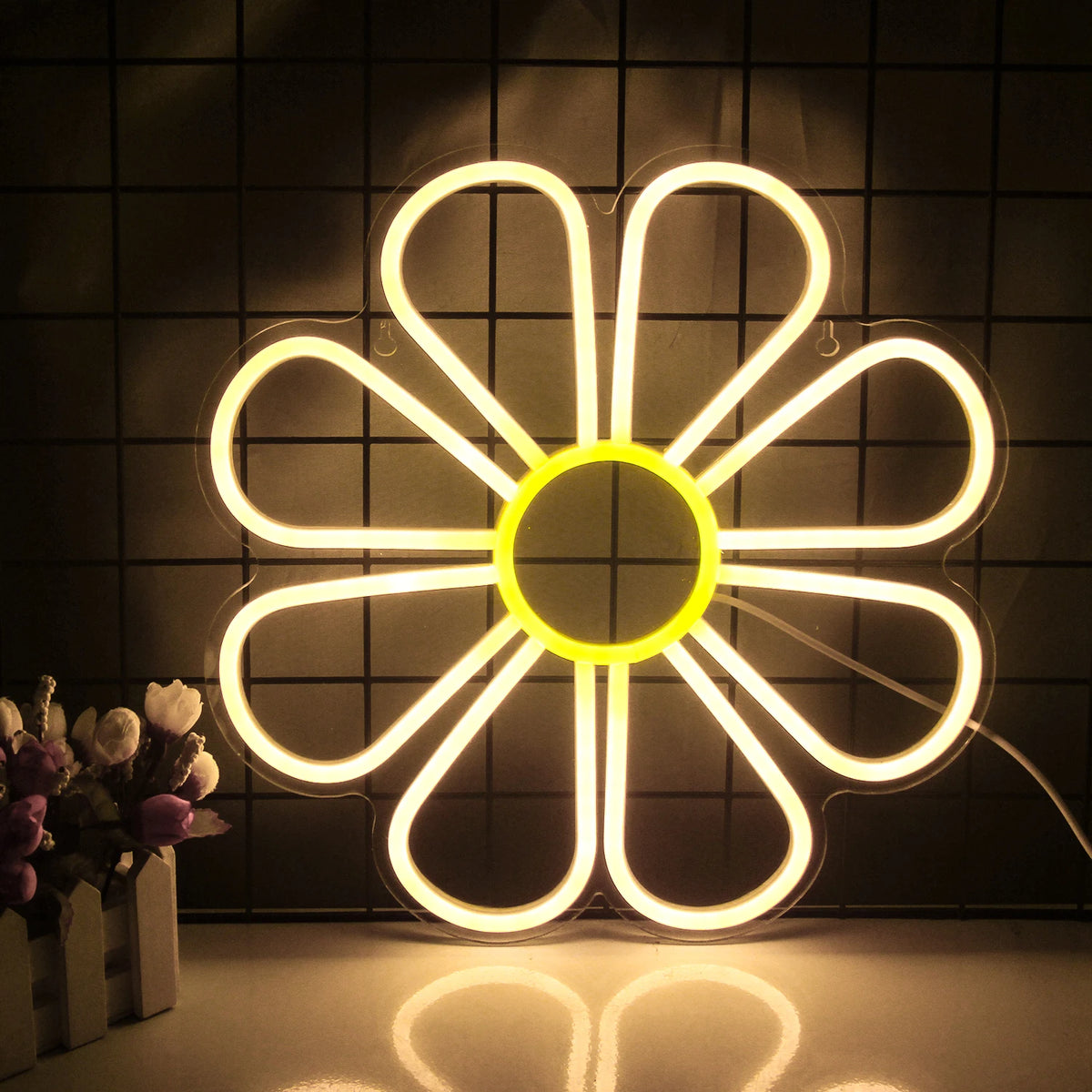 Flower 5V Mini USB LED Neon Sign - Budgetvriendelijk