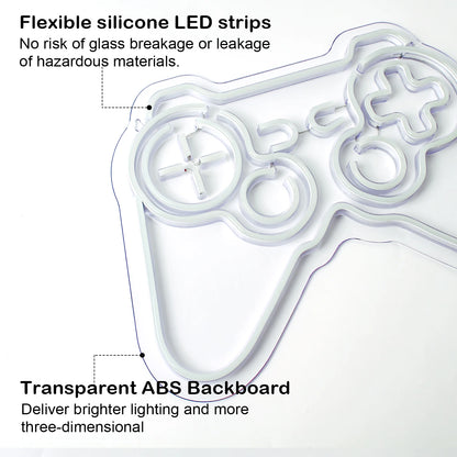 Game Shaped 5V USB LED Neon Sign - Budget Friendly