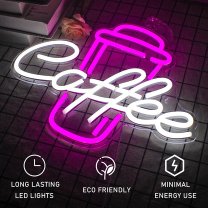 Coffee 5V USB LED Neon Sign - Budget Friendly