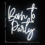 Born to Party – LED-neonbord (5 V USB)