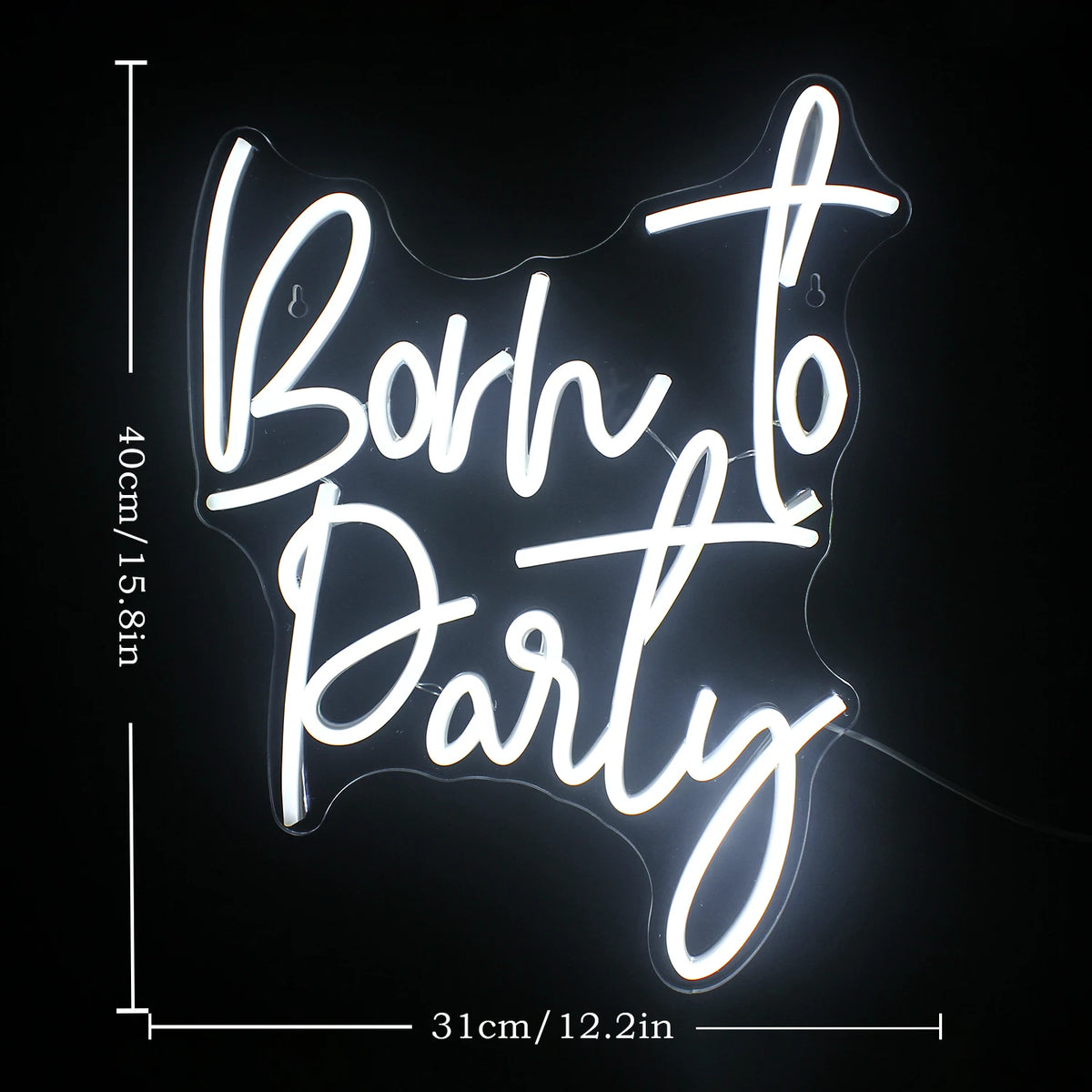 Born to Party 5V USB LED Neon Sign - Budget Friendly
