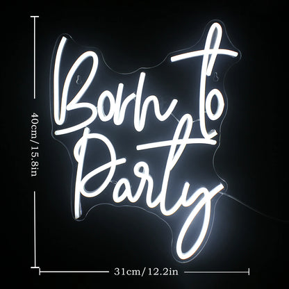Borh to Party 5V USB LED Neon Sign - Budget Friendly