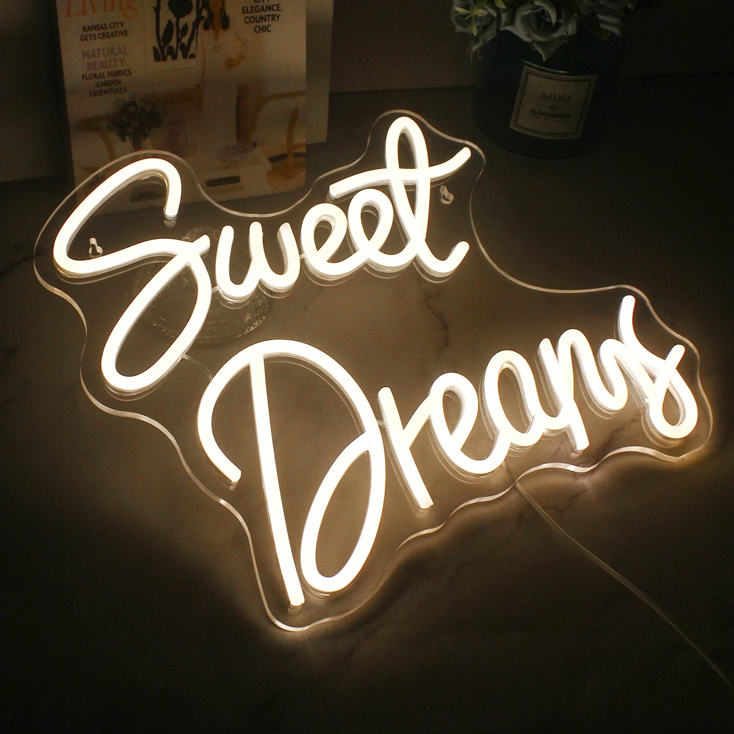 Sweet Dreams 5V USB LED Neon Sign - Budget Friendly
