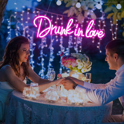 Drunk In Love 5V USB LED Neon Sign - Budget Friendly
