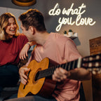 Do What You Love – Hart – LED-neonbord (5 V USB)