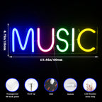 Music – LED-neonbord (5 V USB)