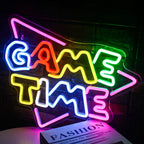 GAME TIME – Driehoek – LED-neonbord (5 V USB)