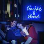 Thankful & Blessed – LED-neonbord (5 V USB)