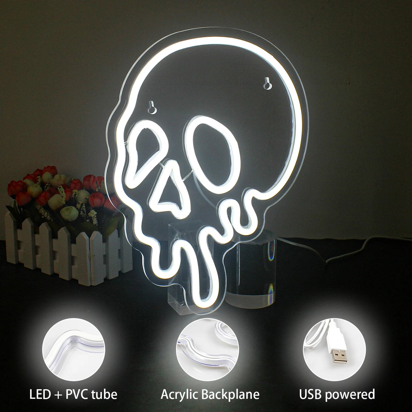 Halloween 5V USB LED Neon Sign - Budget Friendly