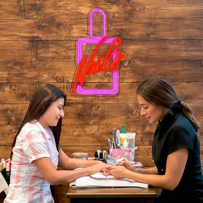 Nails 5V USB LED Neon Sign - Budget Friendly