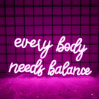 Every Body Needs Balance – LED-neonbord (5 V USB)