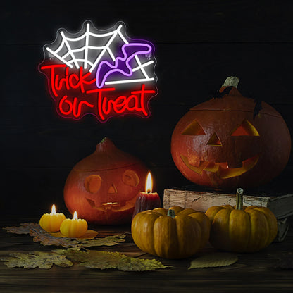 Trick Or Treat Halloween 5V USB LED Neon Sign - Budget Friendly