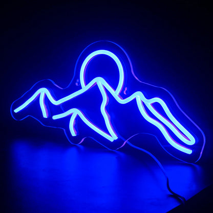 Mountain Sunset 5V USB LED Neon Sign - Budget Friendly