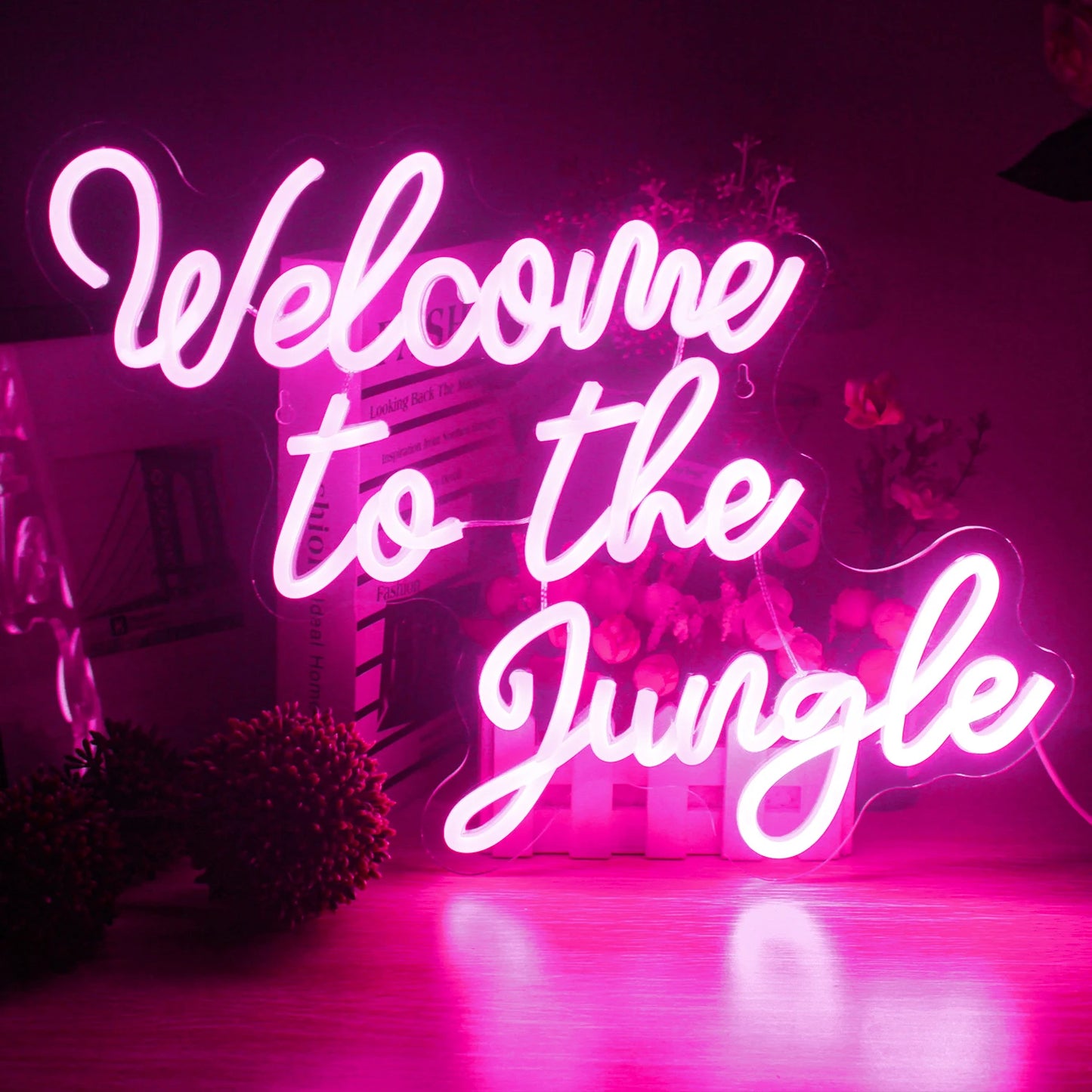 Welcome to the Jungle 5V USB LED Neon Sign - Budget Friendly