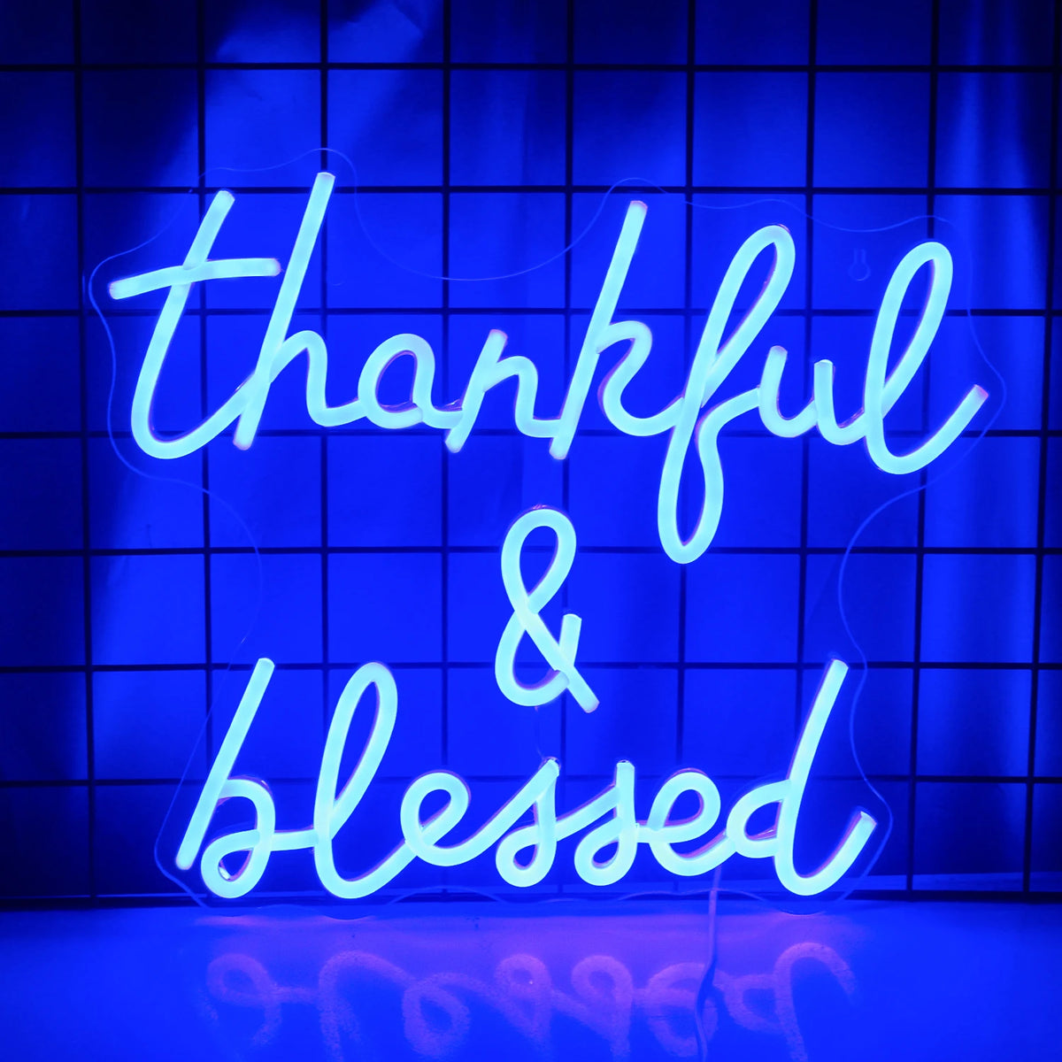 Thankful & Blessed – LED-neonbord (5 V USB)