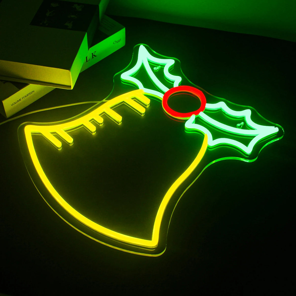 Bell Merry Christmas 5V USB LED Neon Sign - Budget Friendly