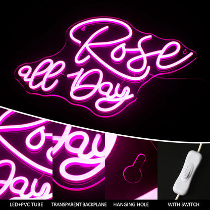 Rose all Day 5V USB LED Neon Sign - Budget Friendly