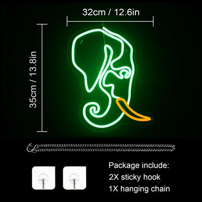 Elephant 5V USB LED Neon Sign - Budget Friendly