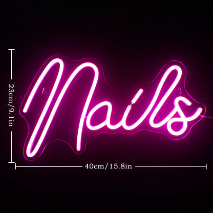 Nails 5V USB LED Neon Sign - Budget Friendly