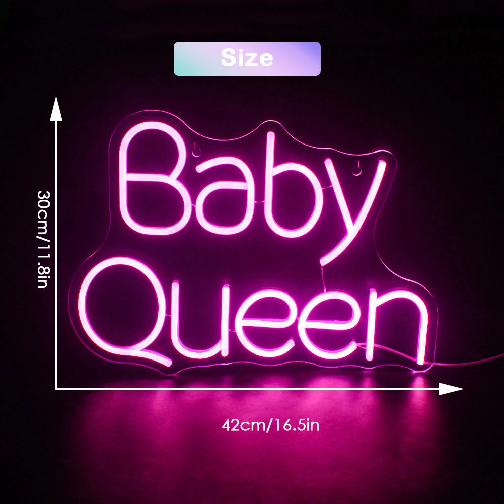 Baby Queen 5V USB LED Neon Sign - Budgetvriendelijk