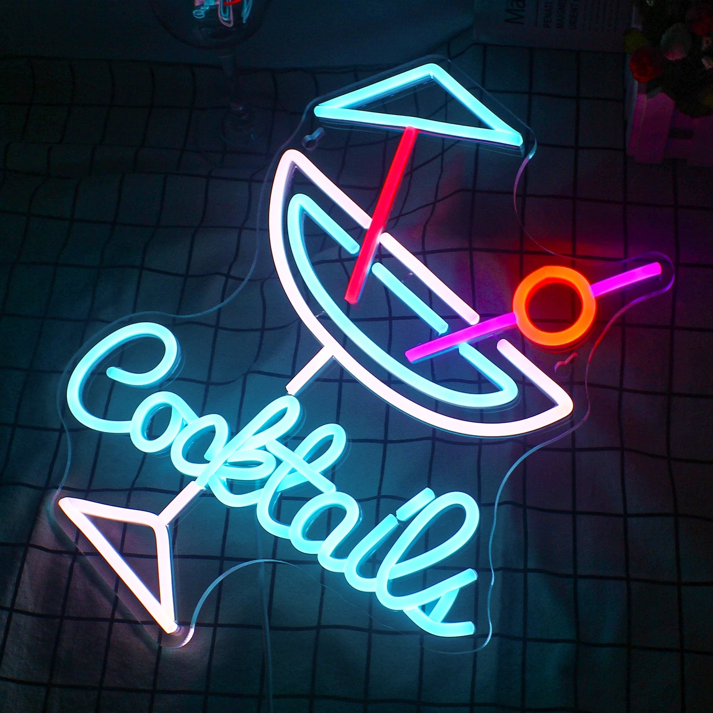 Cocktails 5V USB LED Neon Sign - Budget Friendly