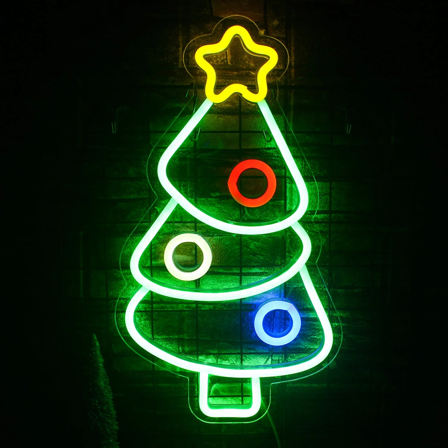Christmas Tree 5V USB LED Neon Sign - Budget Friendly