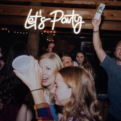 Let's Party 5V USB LED Neon Sign - Budget Friendly