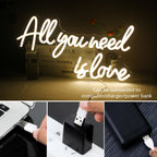 All You Need is Love - Wedding 5V Mini USB LED Neon Signs