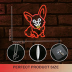Rode corgi – LED-neonbord (5 V USB)