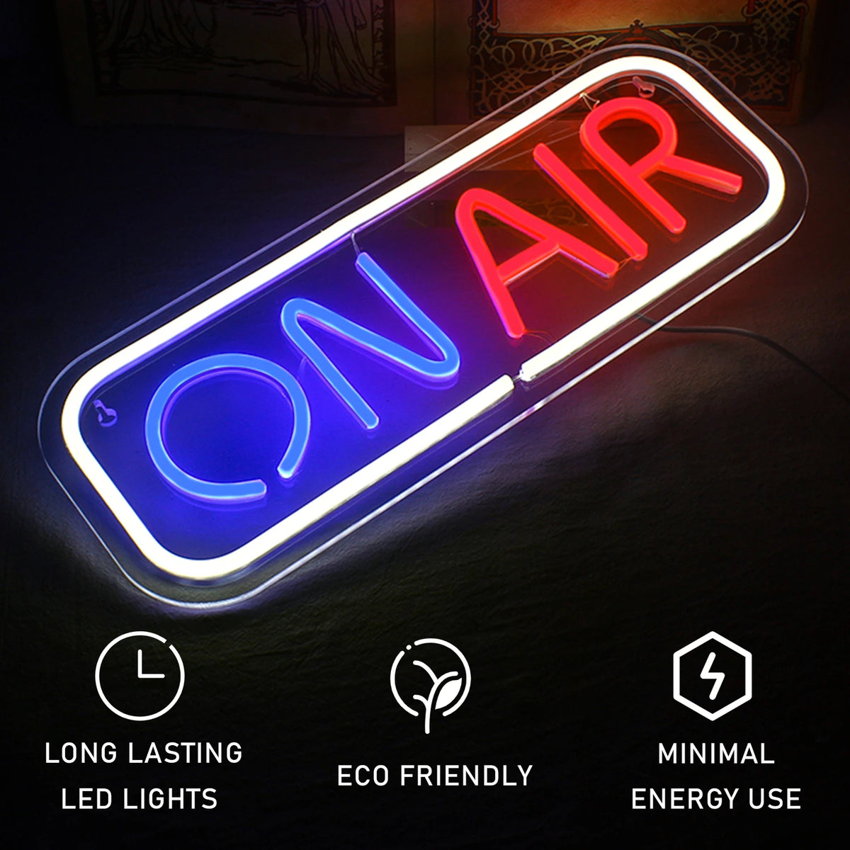 ON AIR 5V Mini USB  LED Neon Sign - Budget-Friendly