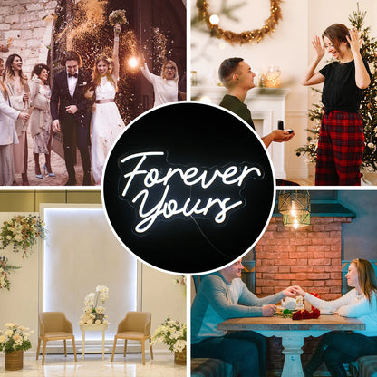 Forever Yours 5V USB LED Neon Sign - Budget Friendly