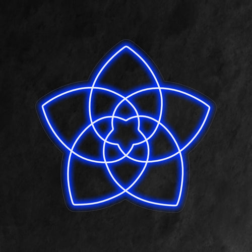 "Sacred Geometry Flower Neon Sign" is een spirituele en complexe toevoeging aan je interieur. Een neonlamp die heilige geometrie en florale elementen combineert voor een boeiend ontwerp.