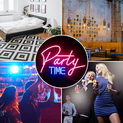 Party Time 5V USB LED Neon Sign - Budget Friendly