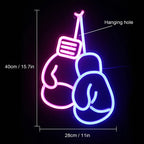 Bokshandschoenen – LED-neonbord (5 V USB)