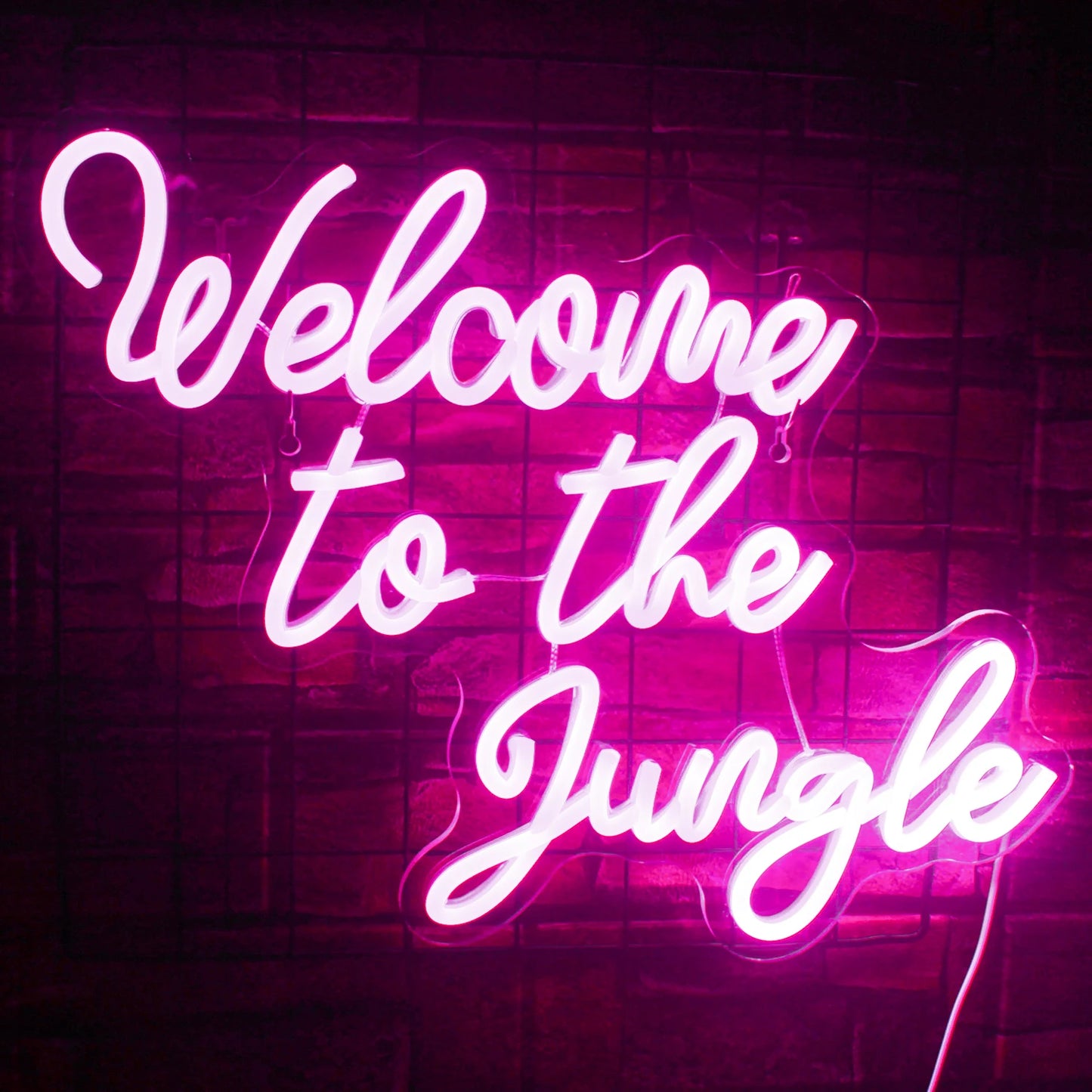 Welcome to the Jungle 5V USB LED Neon Sign - Budget Friendly
