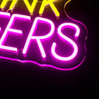 Eat Drink Cheers – LED-neonreclame (5 V USB)