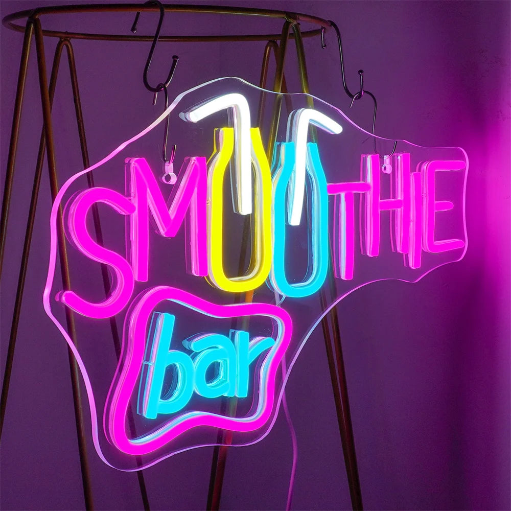 Smoothie Bar 5V USB LED Neon Sign - Budget Friendly