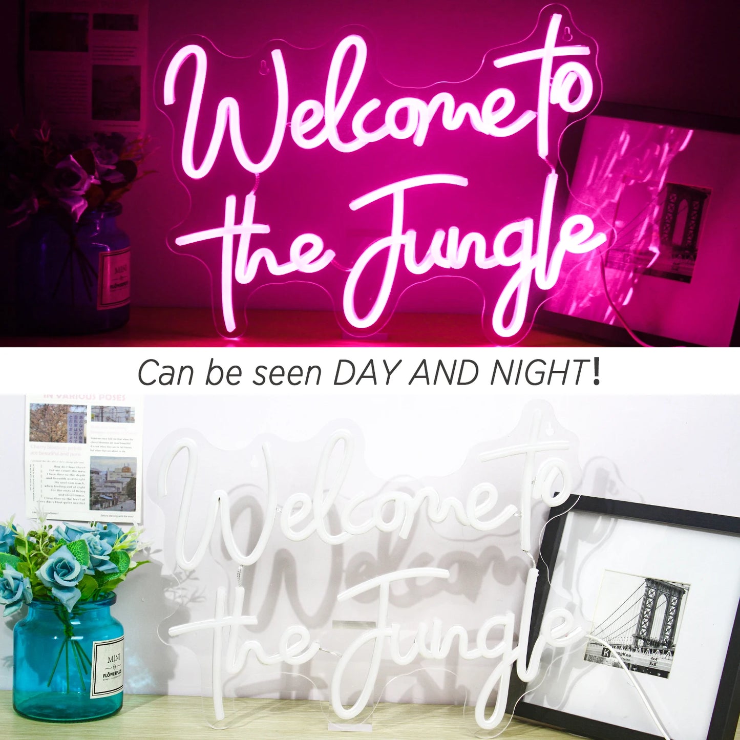 Welcome to the Jungle 5V USB LED Neon Sign - Budget Friendly