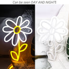 Cute Cartoon Daisy Flower 5V USB LED Neon Sign - Budget Friendly