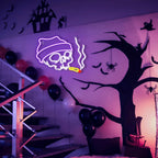 Skull 5V USB LED Neon Sign - Budget Friendly