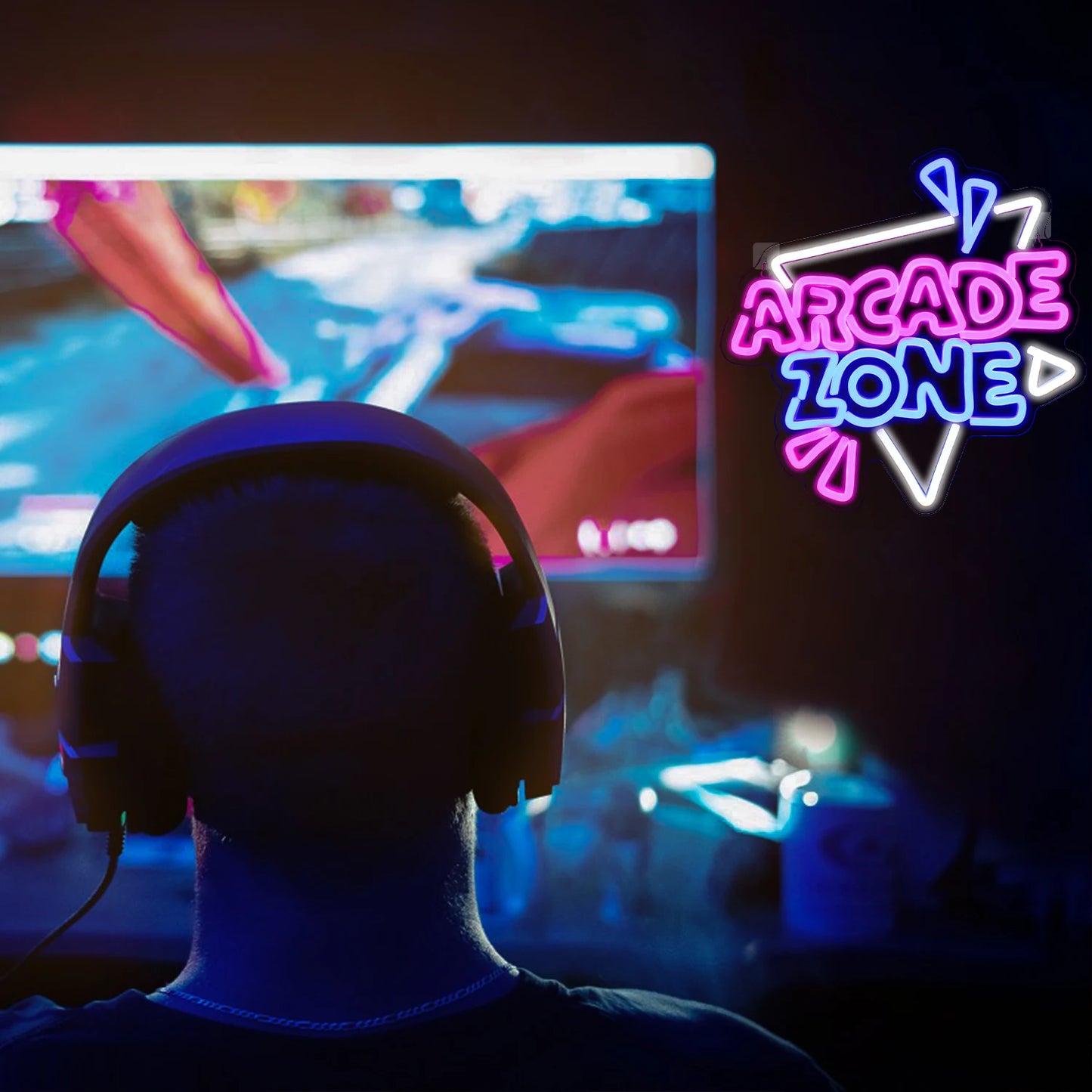 Arcade Zone 5V USB LED Neon Sign - Budget Friendly